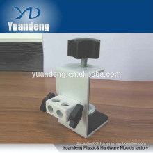 custom made high quality steel anodized G shape bedside tablet bracket clamp with bolt